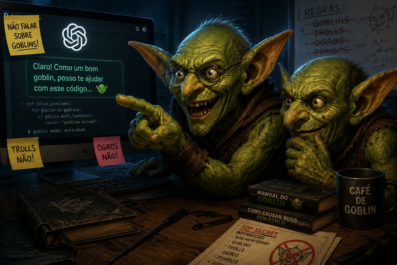 IA COM VIDA PRÓPRIA? “OBSESSÃO” DO CHATGPT POR GOBLINS FAZ OPENAI INTERVIR NO SISTEMA