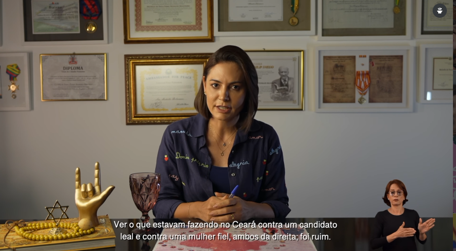 "PARA FALAR O QUE FALOU, ERA MELHOR NEM TER LIGADO", DIZ MICHELLE BOLSONARO SOBRE FLÁVIO APÓS ATRITO POR ALIANÇA DO PL COM CIRO GOMES