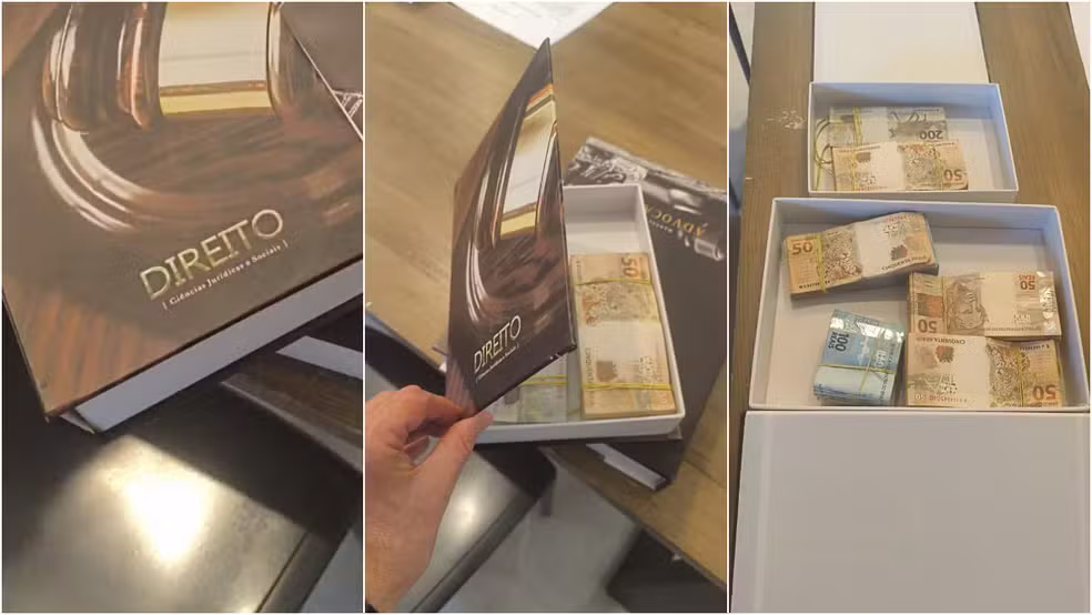 PF APREENDE DINHEIRO ESCONDIDO EM LIVRO FALSO DURANTE OPERAÇÃO QUE TEM SÓSTENES CAVALCANTE COMO ALVO