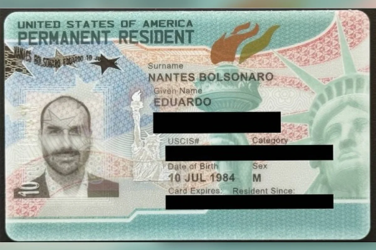 GOVERNO TRUMP CONCEDE GREEN CARD A EDUARDO BOLSONARO