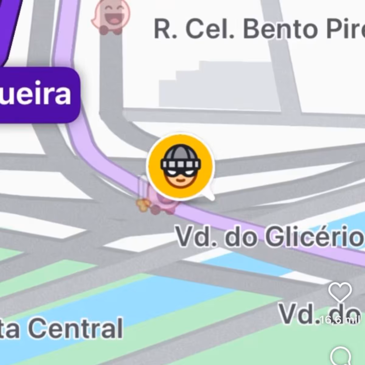 USUÁRIOS DO WAZE MARCAM “RISCO DE ASSALTO” EM LOCAIS COM ATOS E BANDEIRAS DO PT DURANTE CAMPANHA