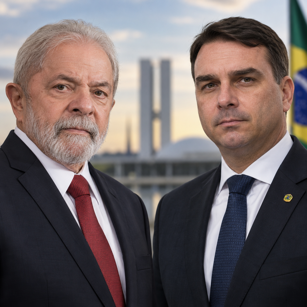 QUAEST: FLÁVIO BOLSONARO APARECE PELA PRIMEIRA VEZ À FRENTE DE LULA NO 2º TURNO, COM 42% A 40%